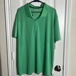 BCG Mens Coaches Polo Jade Cream collard dri fit NEW WITH TAGS